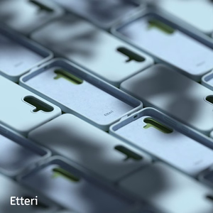 Etteri Silikoninis Mag dėklas for Samsung Galaxy S25 Edge šviesiai mėlynas
