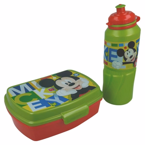 Mickey Mouse pusryčių ir pietų dėžutės rinkinys su 530 ml gertuve ir krepšiu