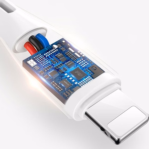 Dudao L2L USB-A / Lightning 3A kabelis 2m - baltas