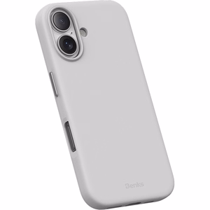 Benks magnetinis Vita Pro silikoninis dėklas telefonui, skirtas Iphone 16, pilkas