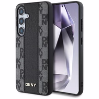 DKNY odinis languoto rašto magnetinis dėklas telefonui Samsung Galaxy S25 - juodas