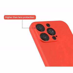 Telefono dėklas Liquid Silicone skirtas Xiaomi 14T Pro raudonas