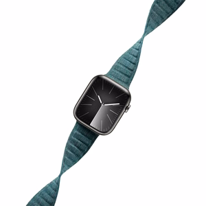 Crong Melange magnetinis dirželis, skirtas Apple Watch 44 / 45 / 46 / 49 mm, turkio spalvos melanžas