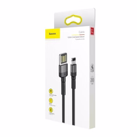 Baseus Cafule Dvipusis USB Lightning kabelis 1.5A 2m (pilkas+juodas)
