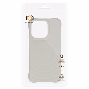 Tel Protect Wave Magsafe Dėklas telefonui iPhone 12/12 Pro pilkas