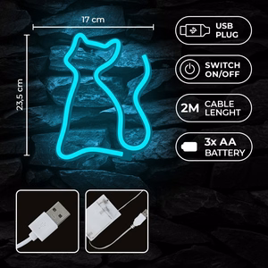 Neon LED Light CAT turkio NNE24 Neolia