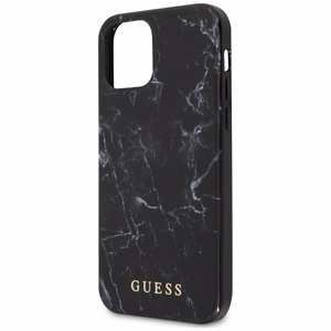 Guess Marble dėklas telefonui iPhone 12 mini - juodas