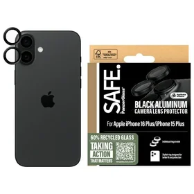 SAFE by PanzerGlass iPhone 16 6.1" / 16 Plus 6.7" lęšių apsauga juoda/juoda SAFE95890