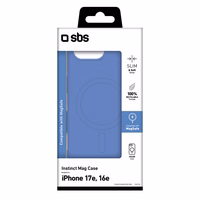 SBS Instinct Mag Case for iPhone 16e / 17e Compatible with MagSafe - Blue