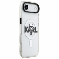 Karl Lagerfeld IML Karl Eskizas Logotipas Magnetinis dėklas telefonui iPhone 17 Air - skaidrus