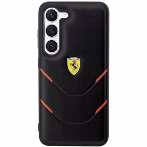 Ferrari FEHCS23MPBAK S23+ S916 juodas/juodas kietas dėklas Karštas štampavimas linijos