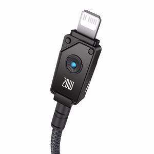 Baseus Unbreakable USB-C į Lightning laidas 1 m, 20W, juodas