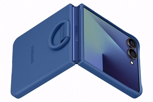 Samsung dėklas su žiedu Samsung Galaxy Z Flip7 - mėlynas