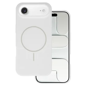 Magsafe Slim Silicone dėklas iPhone 17 Air baltas