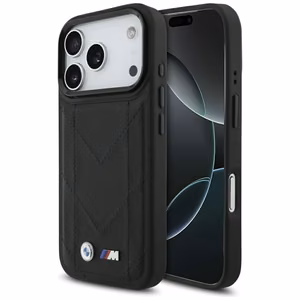 BMW M Quilted Logo MagSafe dėklas telefonui iPhone 17 Pro - juodas