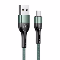USAMS Laidas pintas U55 2A micro USB žalias 1m SJ450USB02 (US-SJ450)