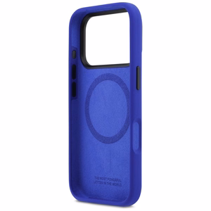 BMW M Silicon Vertical Logo MagSafe deklas iPhone 17 Pro - tamsiai melynas