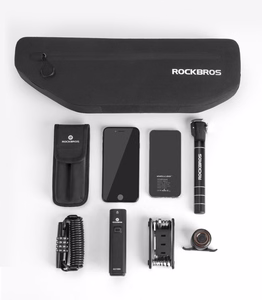 Rockbros AS-043 Velcro dviračio krepšys, 3l - juodas