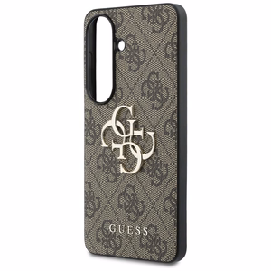 Guess dėklas 4G Big Metal Logo for Samsung Galaxy S26 rudas