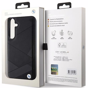 BMW BMHCS24S23RCGPK S24 S921 чёрный/чёрный жёсткий чехол Signature Leather Crossing Lines Pattern