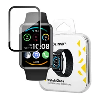 Wozinsky Full Glue Tempered Glass grūdintas stiklas Huawei Watch Fit 2 9H pilnas ekranas su juodu rėmeliu
