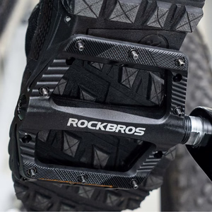 Rockbros BP2501 nailoniniai dviračio pedalai su atšvaitais – juodi