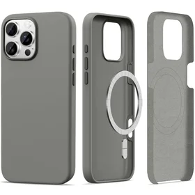 Tech-Protect Silikoninis Magnetinis Dėklas iPhone 16 Pro Max - Pilkas