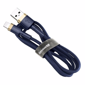 Baseus Cafule Lightning kabelis 1.5A 2m (auksinis + tamsiai mėlynas)