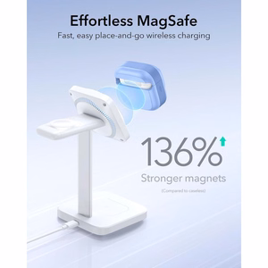 ESR Pulse HaloLock MagSafe  Apple AirPods 4 / 5 dėklas, šviesiai mėlynas