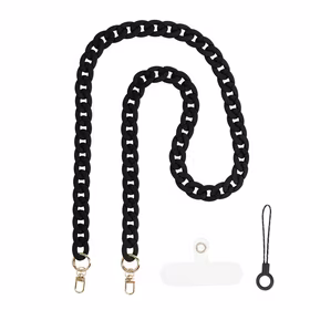 Telefono raištis 0072 juodas