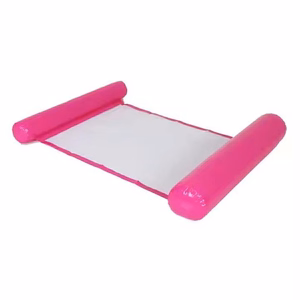 Inflatable floating row red
