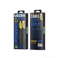 WEKOME WDC-190 Mecha Series - USB-A to Lightning Fast Charging Connection laidas 1 m (geltonas)