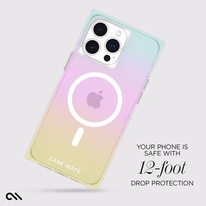 Case-Mate BLOX MagSafe dėklas, skirtas iPhone 15 Pro Max, „Rainbow Frosting“ rašto