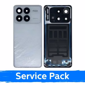 Galinis dangtelis skirtas Xiaomi Poco F6 Pro 5G / White / (Service Pack)