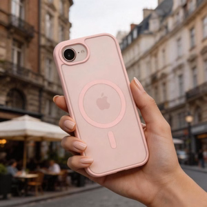 Tech-Protect BasicMag MagSafe dėklas iPhone 16e / 17e matinis švelniai rožinis