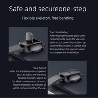 FORCELL F-GRIP MagFlex magnetinis automobilio laikiklis priekinio stiklo / prietaisų skydelio / oro angai juodas