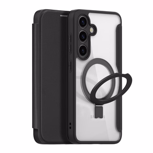 Dux Ducis Skin X Pro dėklas su magnetiniu žiedu / stovu Samsung S24+ - juodas