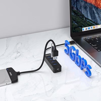 UNITEK KONCENTRATORIUS USB-A 4X USB-A 3.1, AKTYVUS, 10W, H1117A