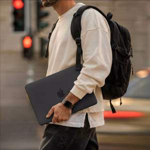 Tech-Protect Softshell dėklas skirtas MacBook Neo 13" 2026 - matinė juoda