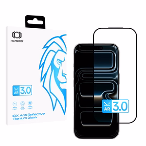 Grūdintas stiklas Tel Protect 10X AR 3.0 AntiReflective Titanium skirtas Iphone 17 Pro