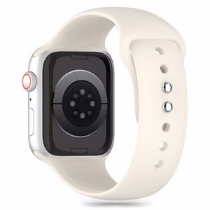 TECH-PROTECT SILICONE APPLE WATCH 4 / 5 / 6 / 7 / 8 / 9 / SE (38 / 40 / 41 MM) STARLIGHT