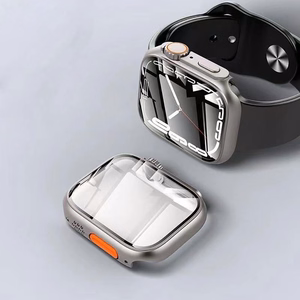 Tech-Protect Defense360 dėklas Apple Watch 7 / 8 / 9 (45mm) - juoda/oranžinė
