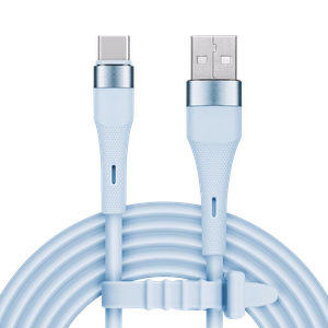 Kruger&Matz Basic silikoninis USB–USB-C laidas, 1 m, mėlynas