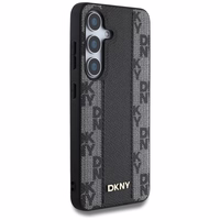 DKNY odinis languoto rašto magnetinis dėklas telefonui Samsung Galaxy S25 - juodas