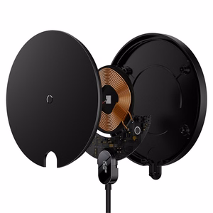 Baseus CCED000001 mobiliojo įrenginio kroviklis Ausinės, Išmanusis telefonas Juoda USB Belaidis įkrovimas Vidaus