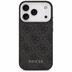 Guess 4G Classic Logo Magnetinis dėklas telefonui iPhone 17 Pro - juodas