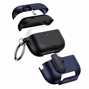 Tech-Protect Slim Hook dėklas AirPods Pro 3 tamsiai mėlynas