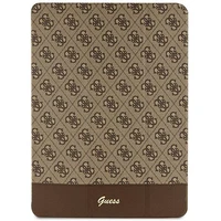 Guess 4G Stripe Allover dėklas iPad Pro 12.9" - rudas