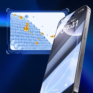 Benks grūdintas stiklas Joy Touch matinės tekstūros stiklas (M070) Iphone 17 Pro Max telefonui juodas