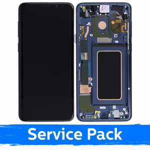 LCD ekranas suderinamas su Samsung G965 S9 Plus su rėmeliu / koralų mėlyna / (service pack)